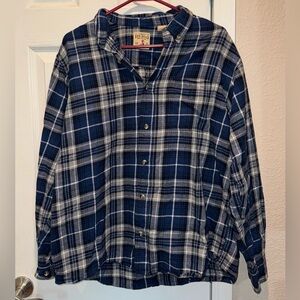 RedHead Men's Navy and White Checkered Shirt